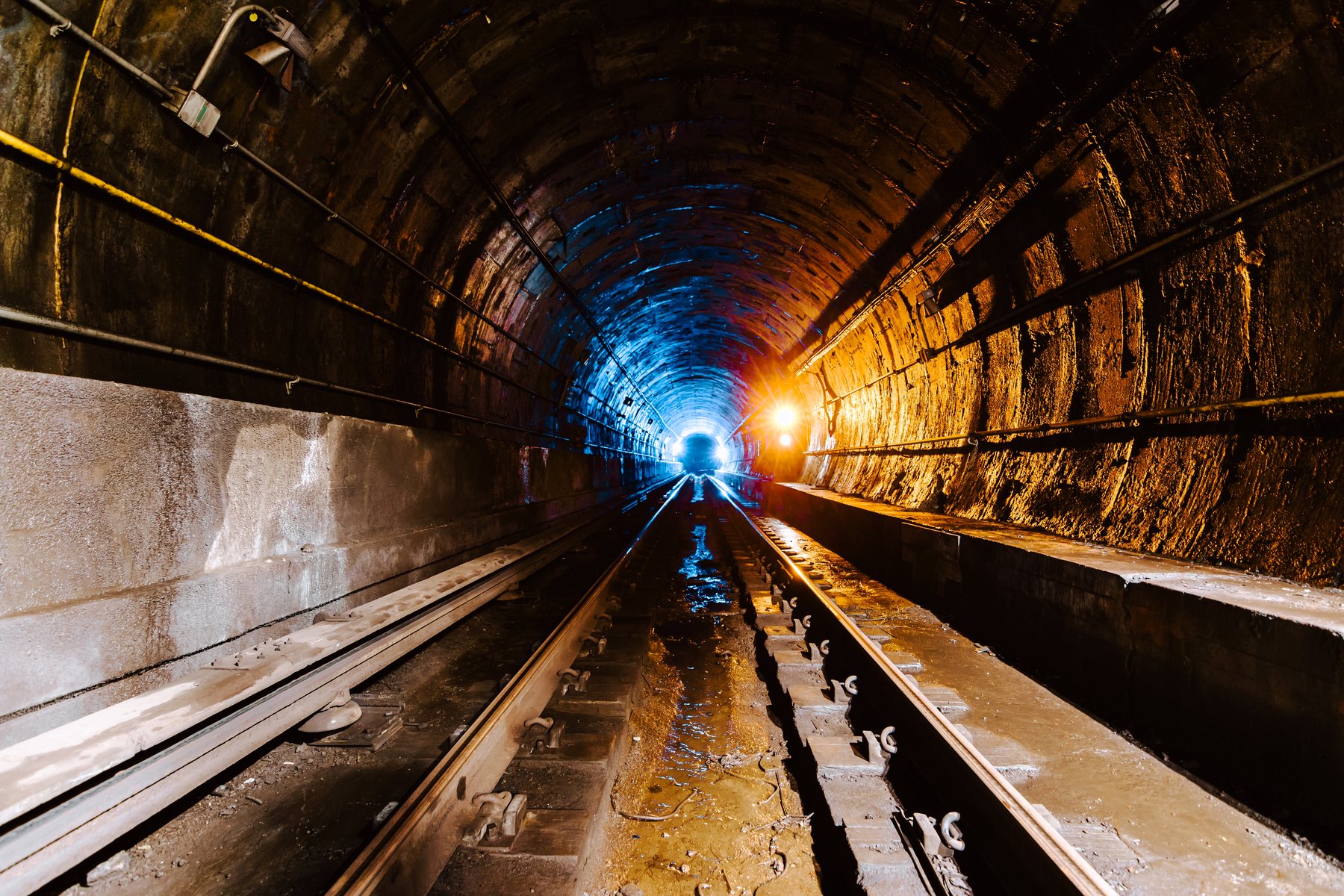 Underground mining tunnel